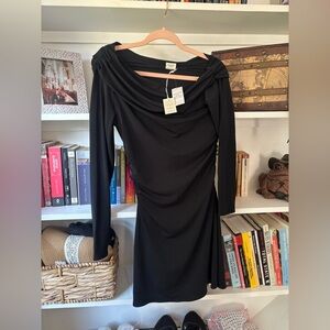 ABERCROMBIE Fit to Flatter Black Mesh Dress SZ Small NwT